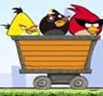 Angry birds dangerous railroad