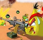 Angry birds shooting pigs